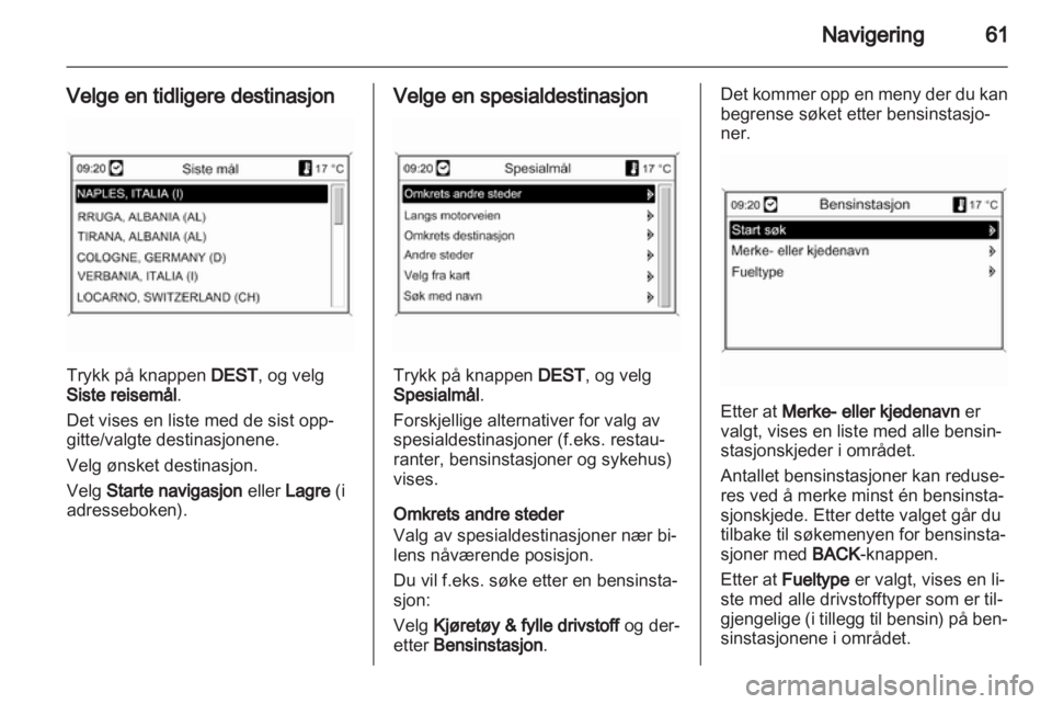 OPEL MERIVA 2011  Brukerhåndbok for infotainmentsystem 