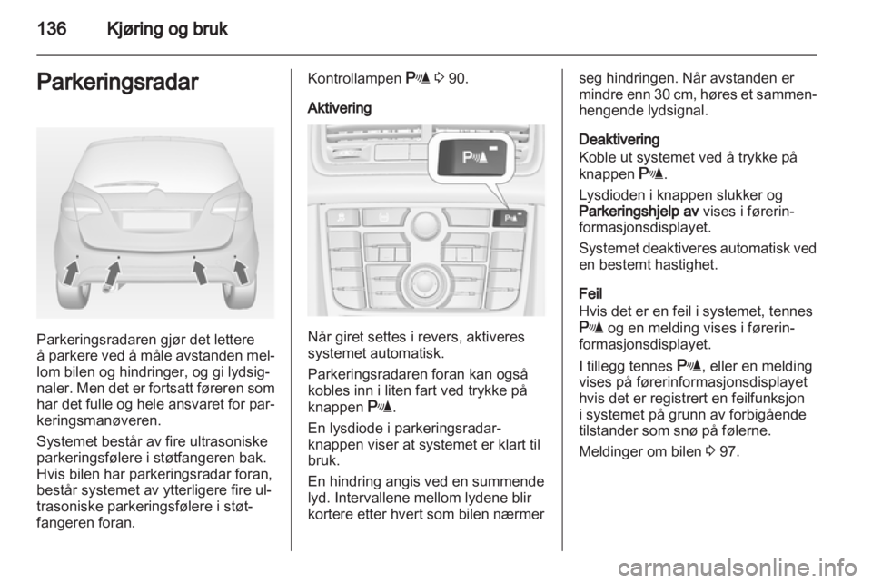 OPEL MERIVA 2011  Instruksjonsbok 