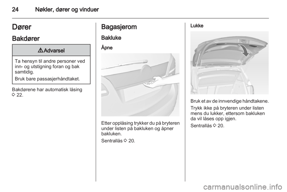 OPEL MERIVA 2011  Instruksjonsbok 