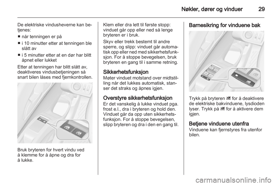 OPEL MERIVA 2011  Instruksjonsbok 