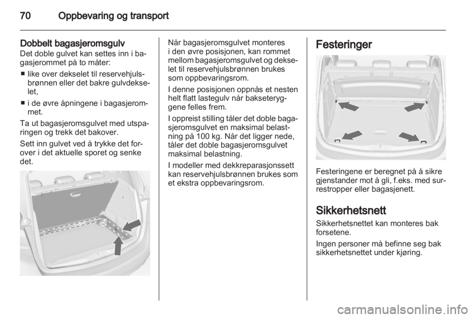 OPEL MERIVA 2011  Instruksjonsbok 