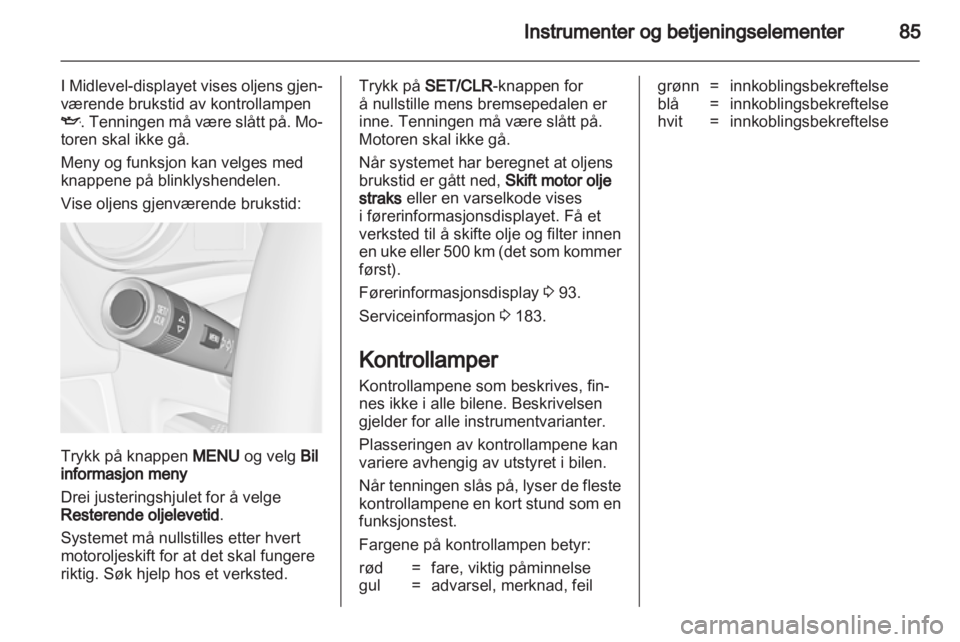 OPEL MERIVA 2011  Instruksjonsbok 