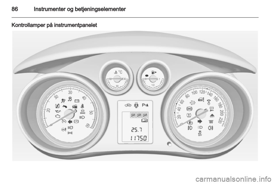 OPEL MERIVA 2011  Instruksjonsbok 