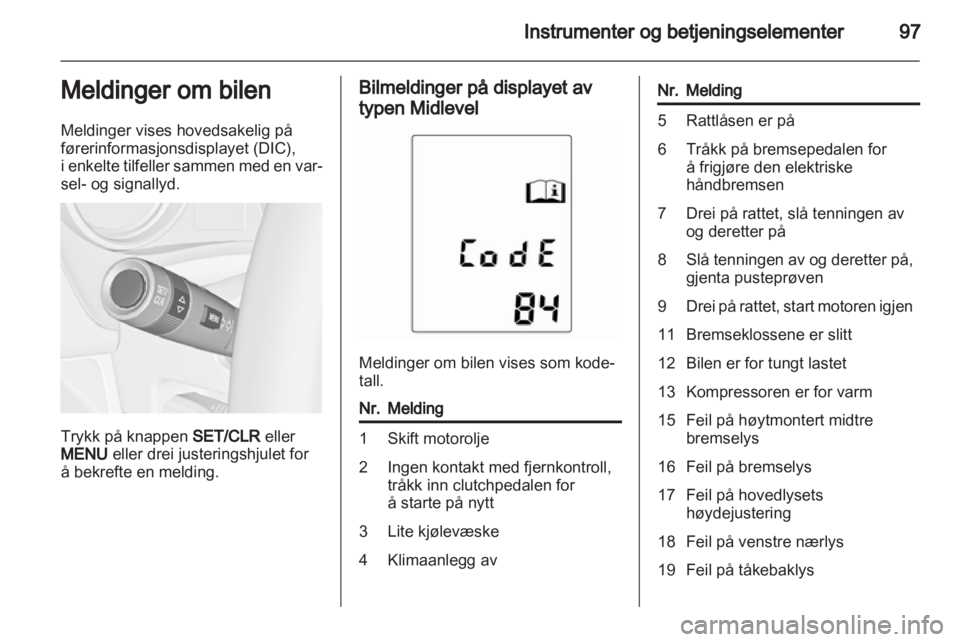 OPEL MERIVA 2011  Instruksjonsbok 