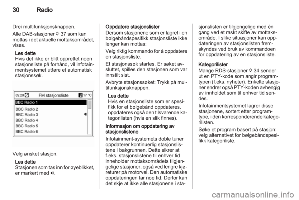 OPEL MERIVA 2011.5  Brukerhåndbok for infotainmentsystem 