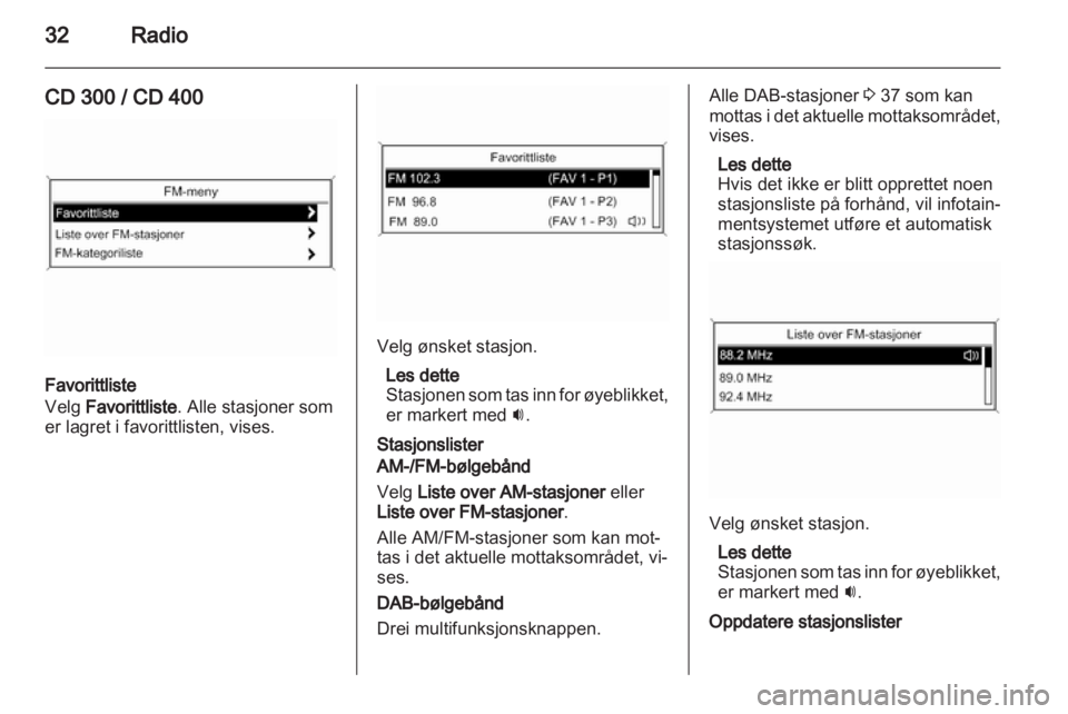 OPEL MERIVA 2011.5  Brukerhåndbok for infotainmentsystem 