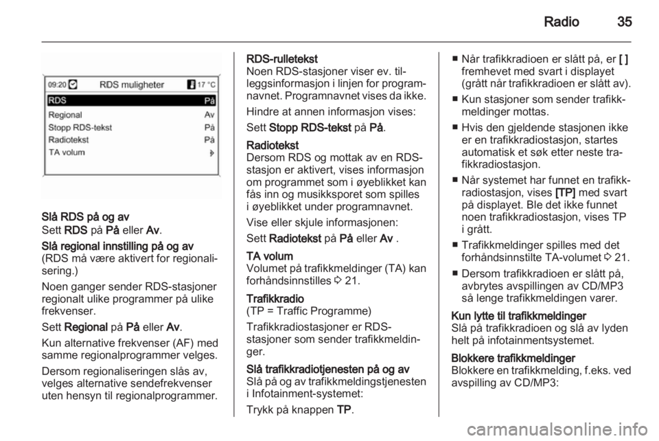 OPEL MERIVA 2011.5  Brukerhåndbok for infotainmentsystem 