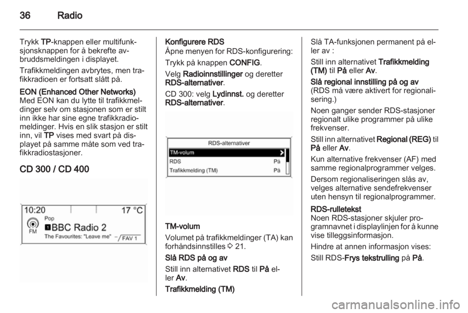 OPEL MERIVA 2011.5  Brukerhåndbok for infotainmentsystem 