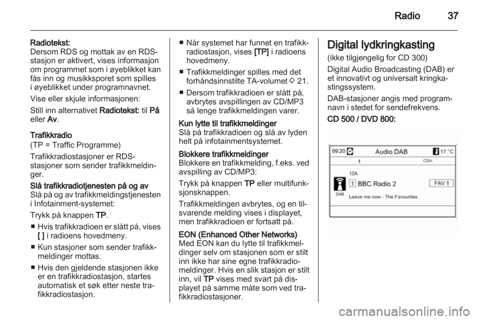 OPEL MERIVA 2011.5  Brukerhåndbok for infotainmentsystem 