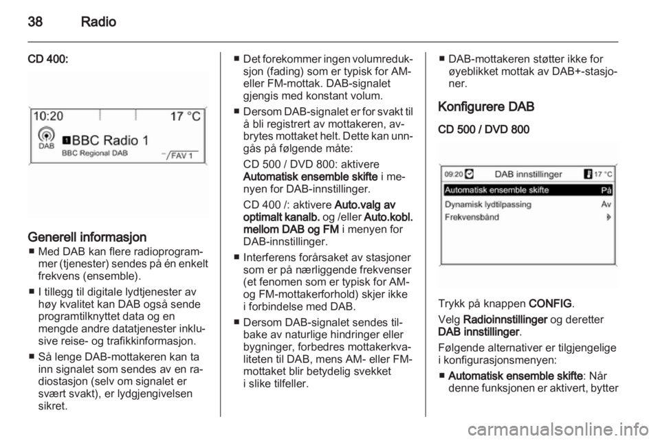 OPEL MERIVA 2011.5  Brukerhåndbok for infotainmentsystem 
