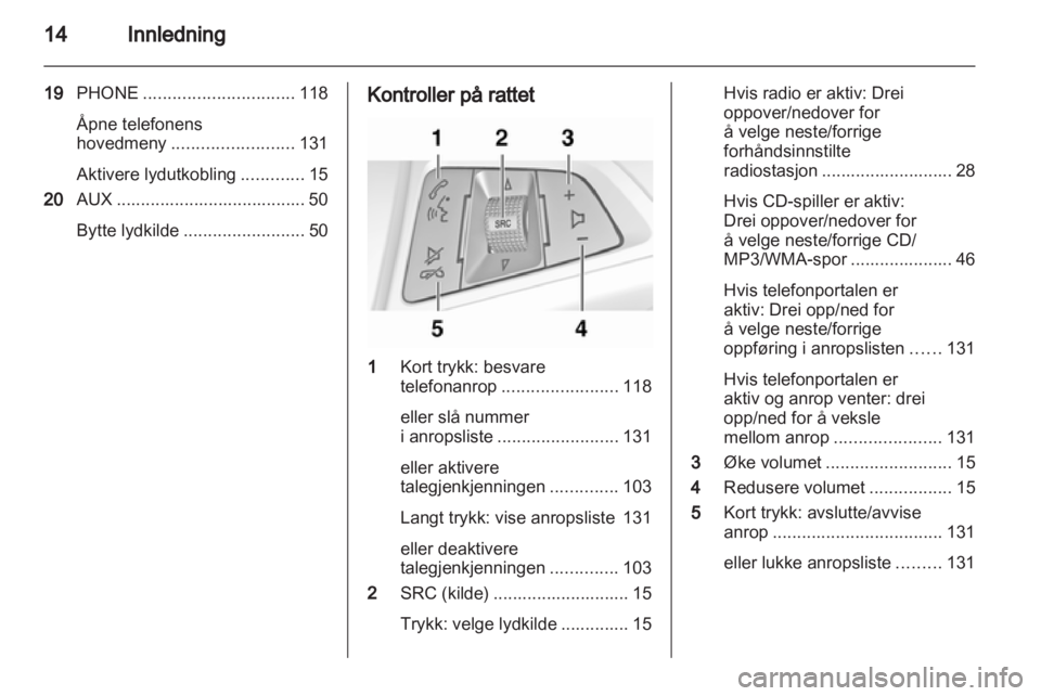 OPEL MERIVA 2012  Brukerhåndbok for infotainmentsystem 