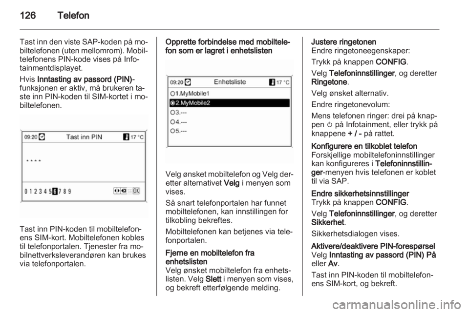 OPEL MERIVA 2012.5  Brukerhåndbok for infotainmentsystem 