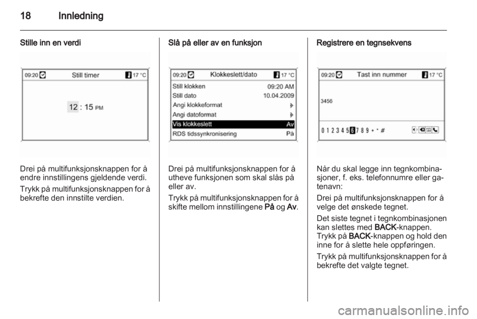 OPEL MERIVA 2012.5  Brukerhåndbok for infotainmentsystem 