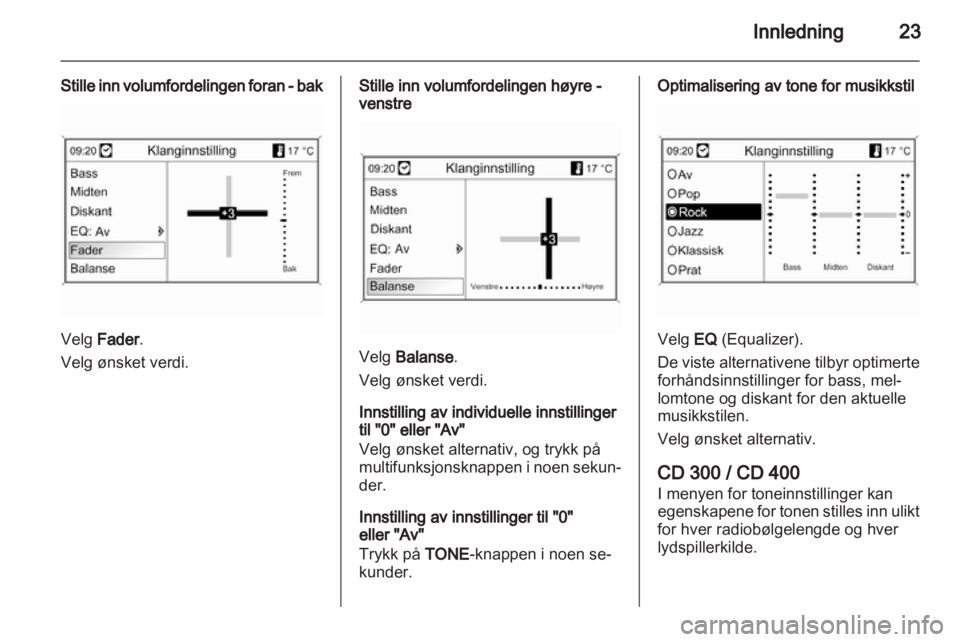 OPEL MERIVA 2012.5  Brukerhåndbok for infotainmentsystem 