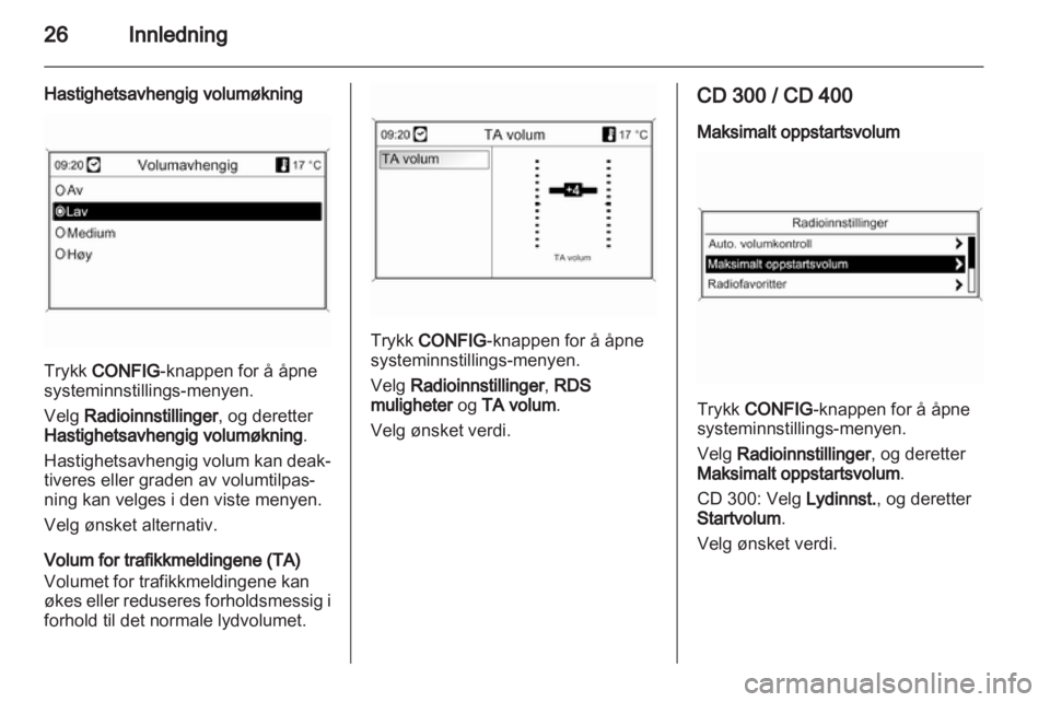 OPEL MERIVA 2012.5  Brukerhåndbok for infotainmentsystem 