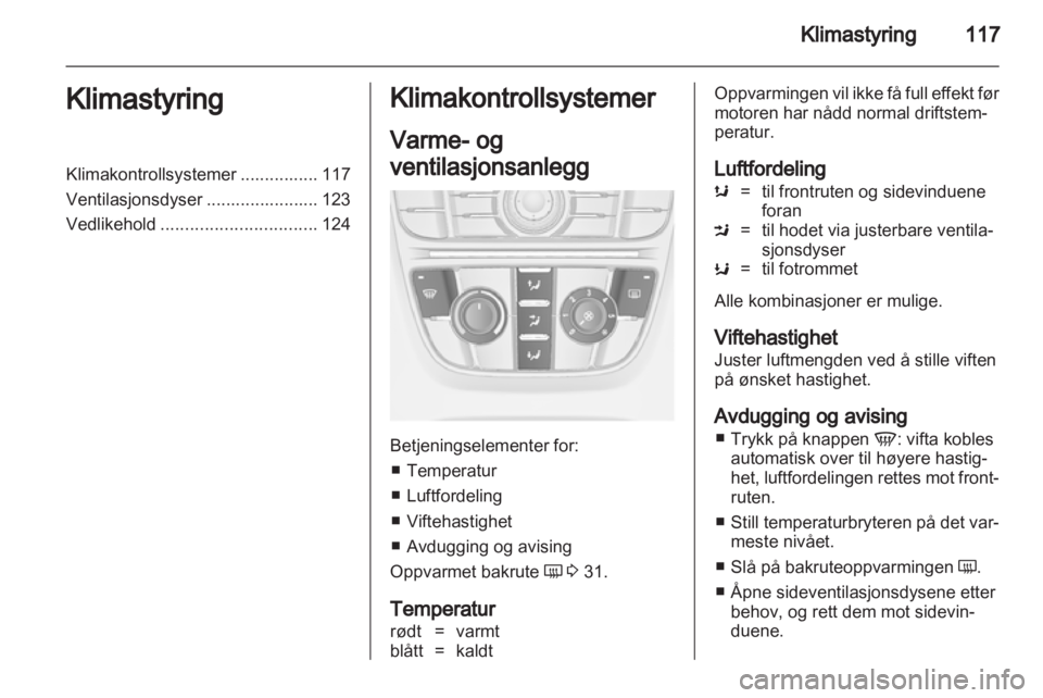 OPEL MERIVA 2012.5  Instruksjonsbok 