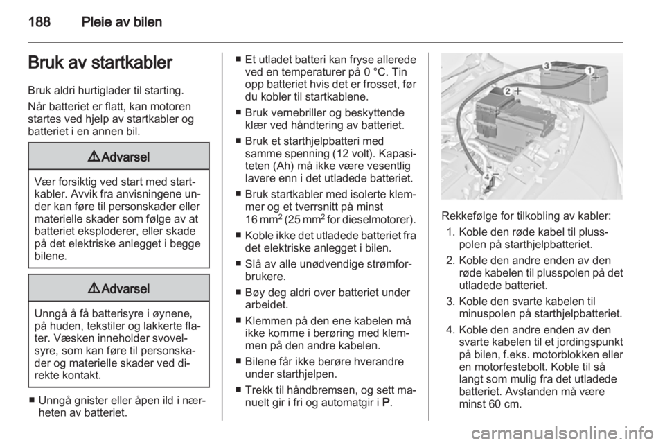 OPEL MERIVA 2013  Instruksjonsbok 