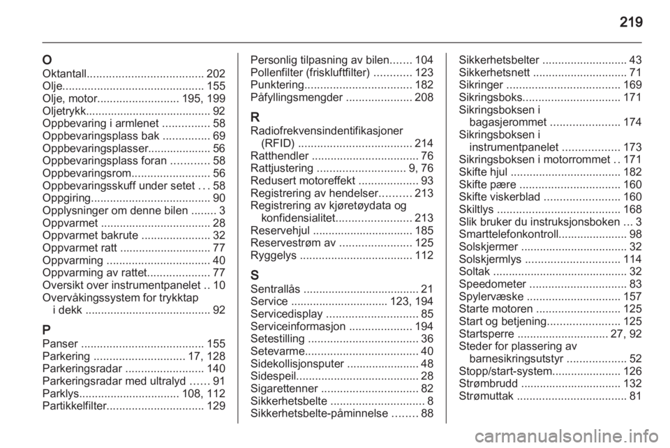 OPEL MERIVA 2013  Instruksjonsbok 