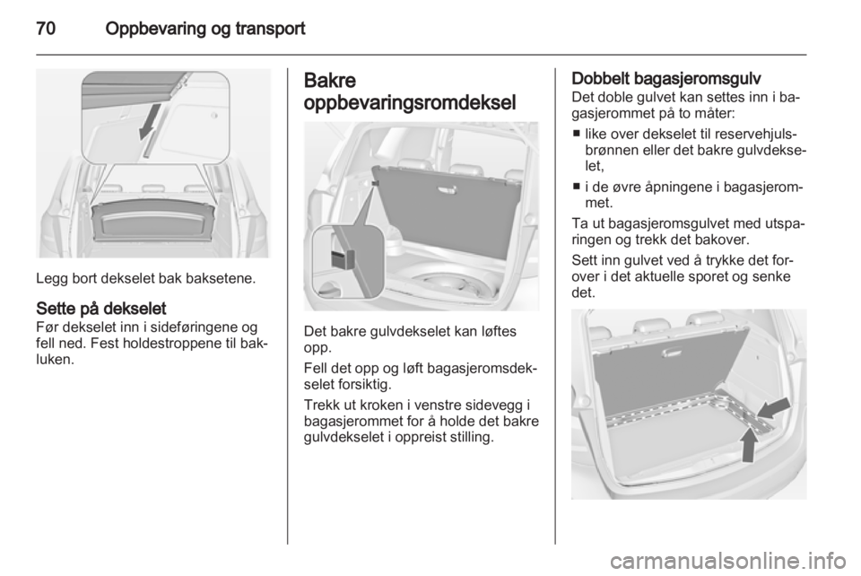 OPEL MERIVA 2013  Instruksjonsbok 