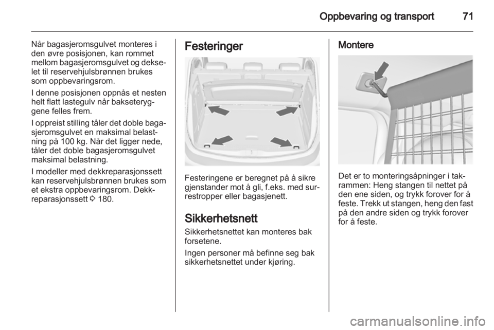 OPEL MERIVA 2013  Instruksjonsbok 