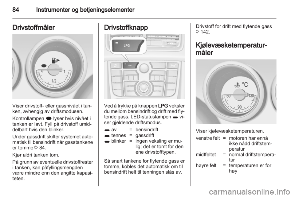 OPEL MERIVA 2013  Instruksjonsbok 