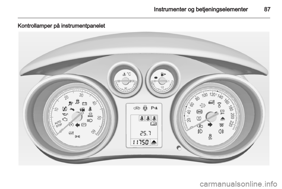 OPEL MERIVA 2013  Instruksjonsbok 