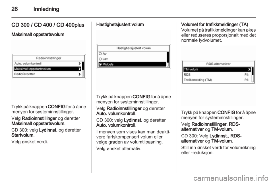 OPEL MERIVA 2013.5  Brukerhåndbok for infotainmentsystem 