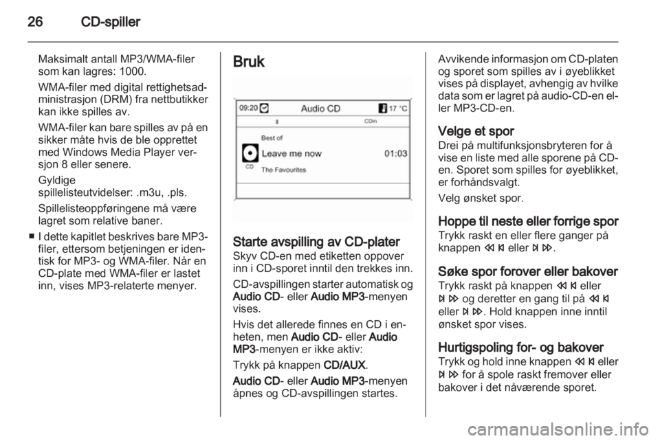 OPEL MOKKA 2013  Brukerhåndbok for infotainmentsystem 