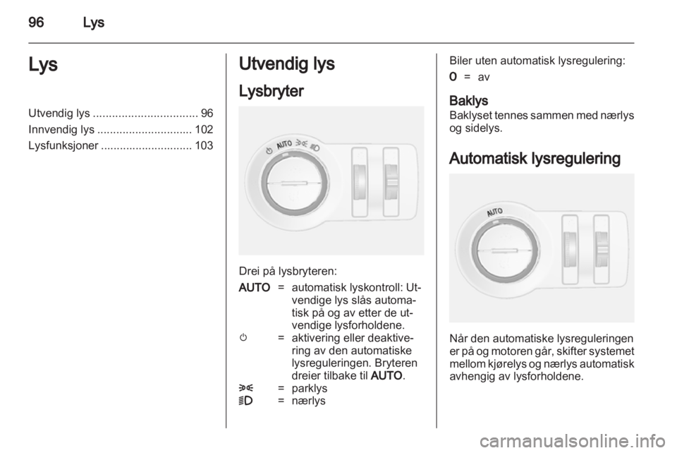OPEL MOKKA 2013  Instruksjonsbok 