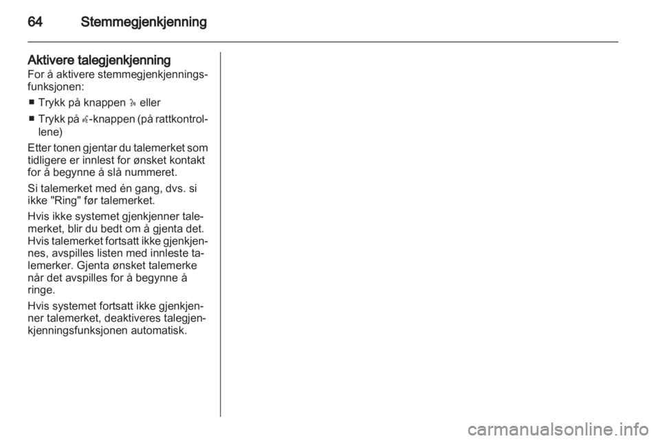 OPEL VIVARO 2013  Brukerhåndbok for infotainmentsystem 