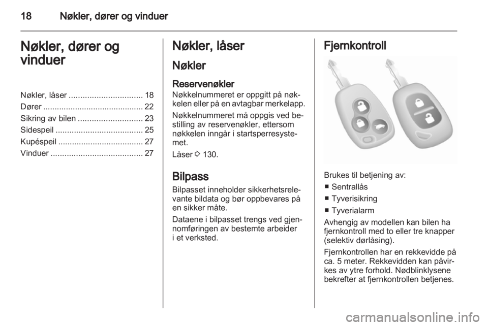 OPEL VIVARO 2011  Instruksjonsbok 