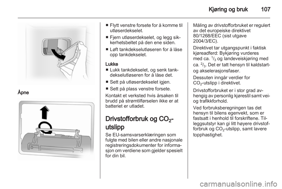 OPEL VIVARO 2012  Instruksjonsbok 