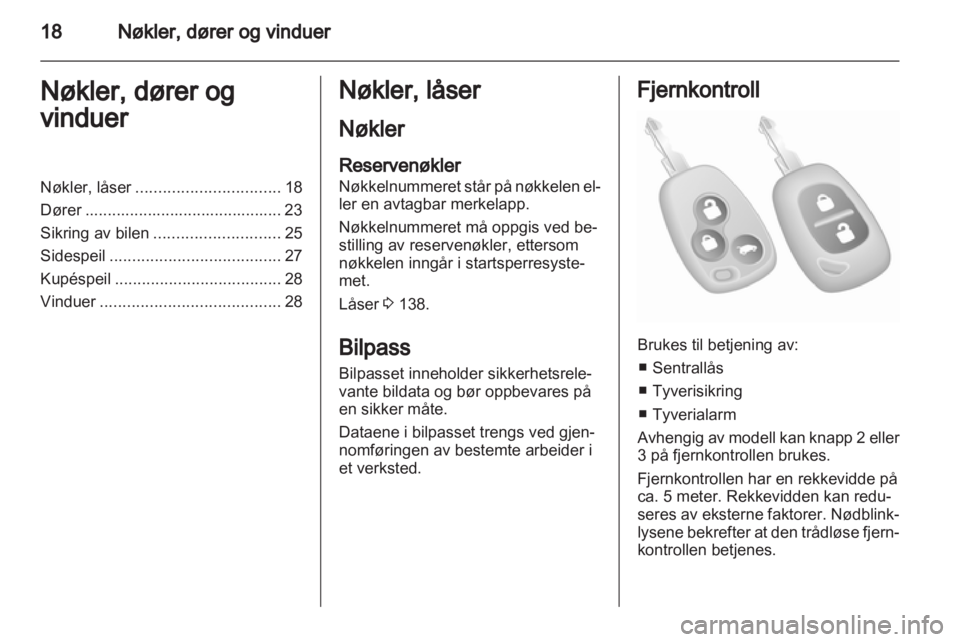 OPEL VIVARO 2013  Instruksjonsbok 