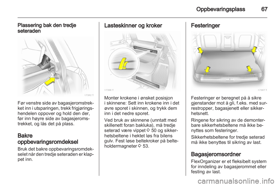 OPEL ZAFIRA 2010  Instruksjonsbok 