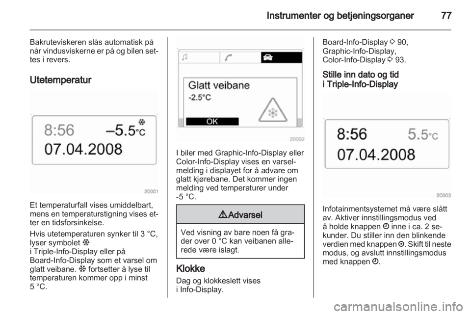 OPEL ZAFIRA 2010  Instruksjonsbok 