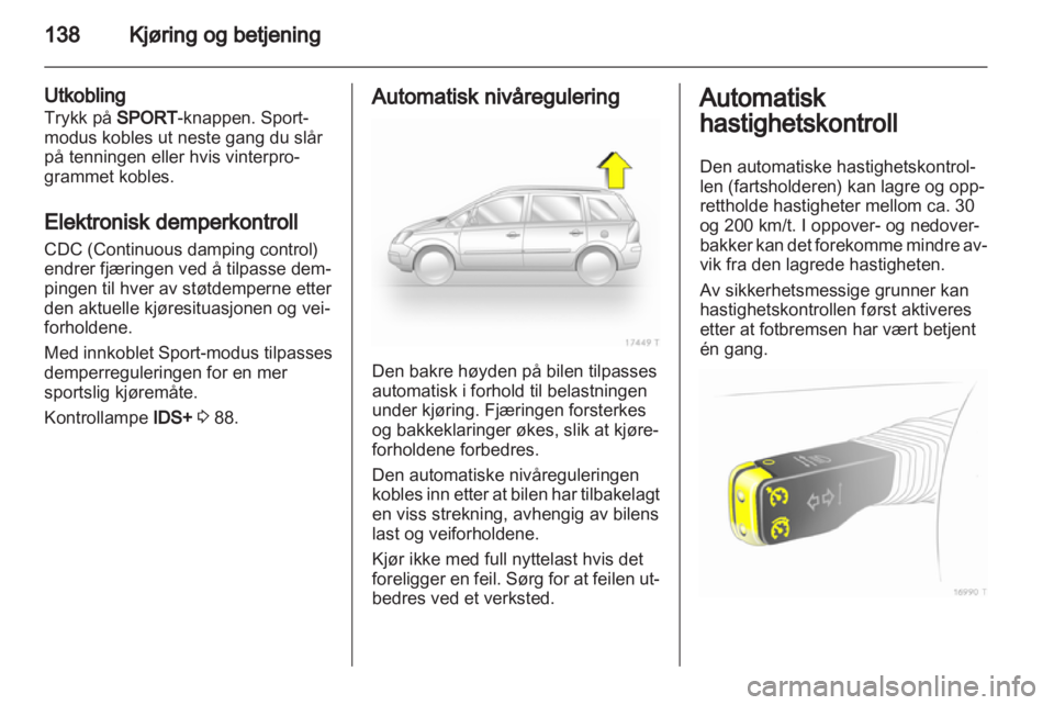 OPEL ZAFIRA 2010.5  Instruksjonsbok 