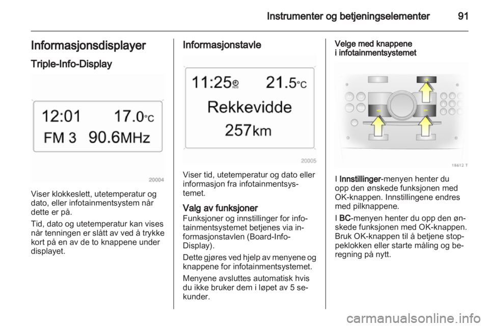 OPEL ZAFIRA 2010.5  Instruksjonsbok 