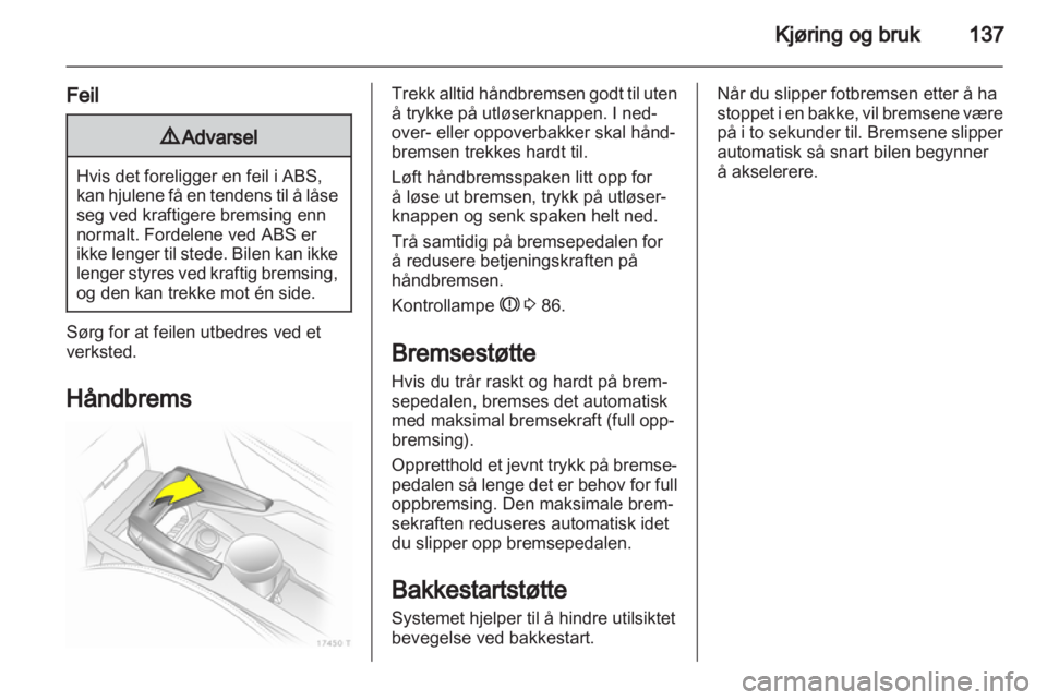 OPEL ZAFIRA 2011.5  Instruksjonsbok 