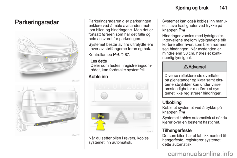OPEL ZAFIRA 2011.5  Instruksjonsbok 