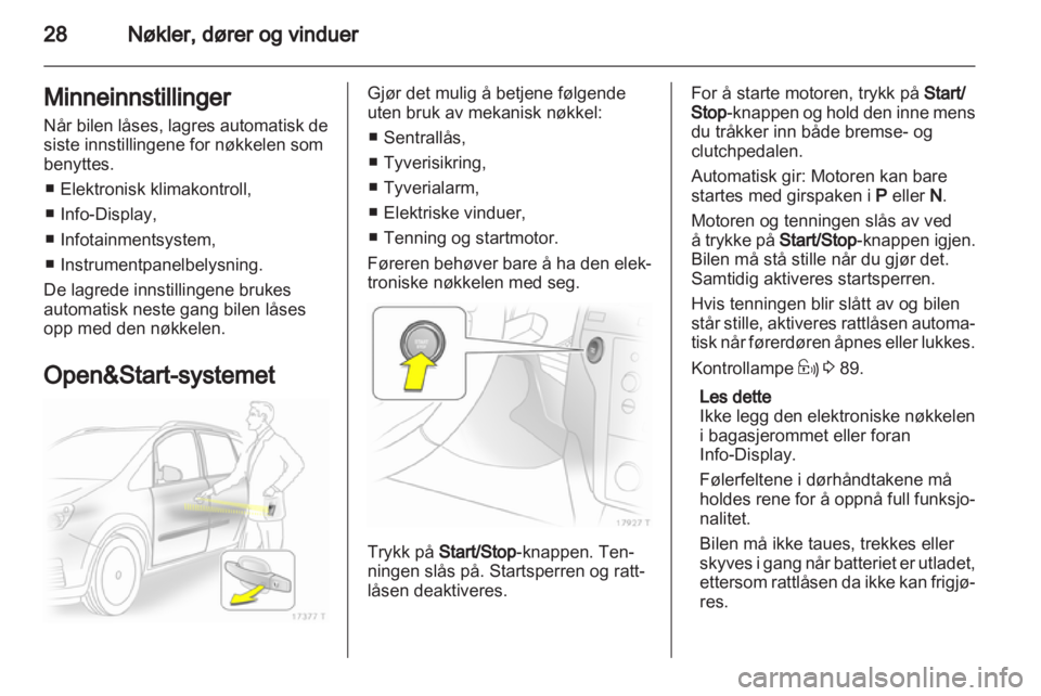 OPEL ZAFIRA 2011.5  Instruksjonsbok 