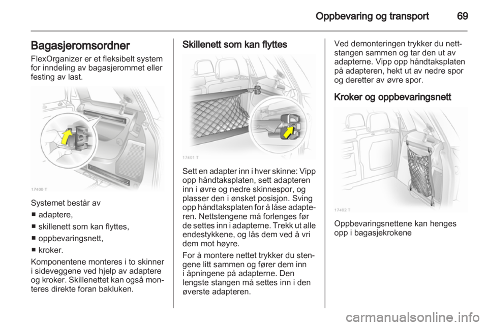 OPEL ZAFIRA 2011.5  Instruksjonsbok 