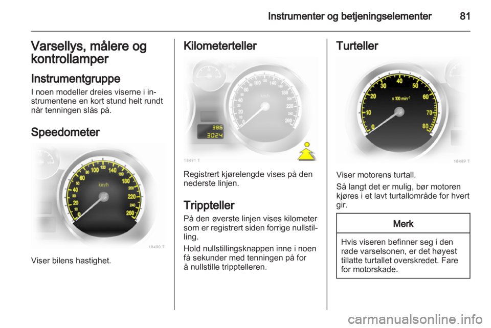 OPEL ZAFIRA 2011.5  Instruksjonsbok 
