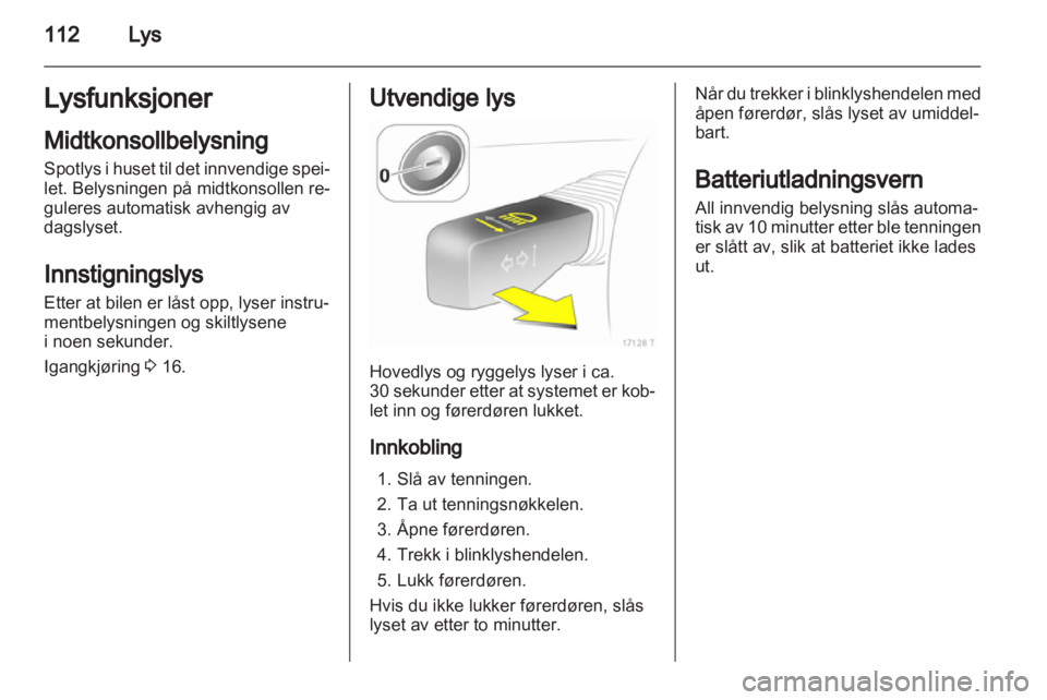 OPEL ZAFIRA 2012  Instruksjonsbok 
