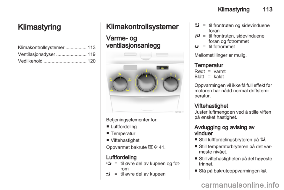 OPEL ZAFIRA 2012  Instruksjonsbok 