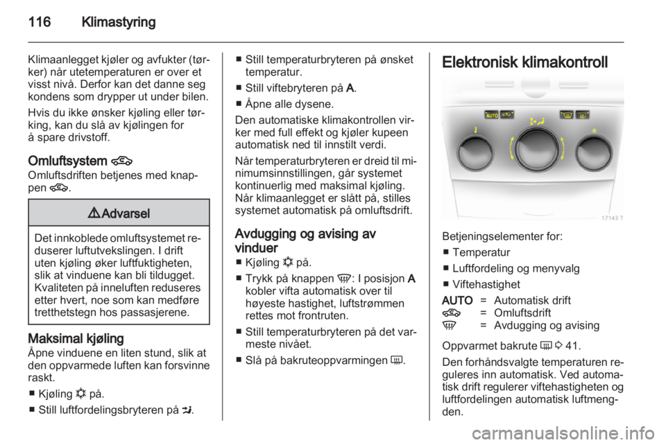 OPEL ZAFIRA 2012  Instruksjonsbok 