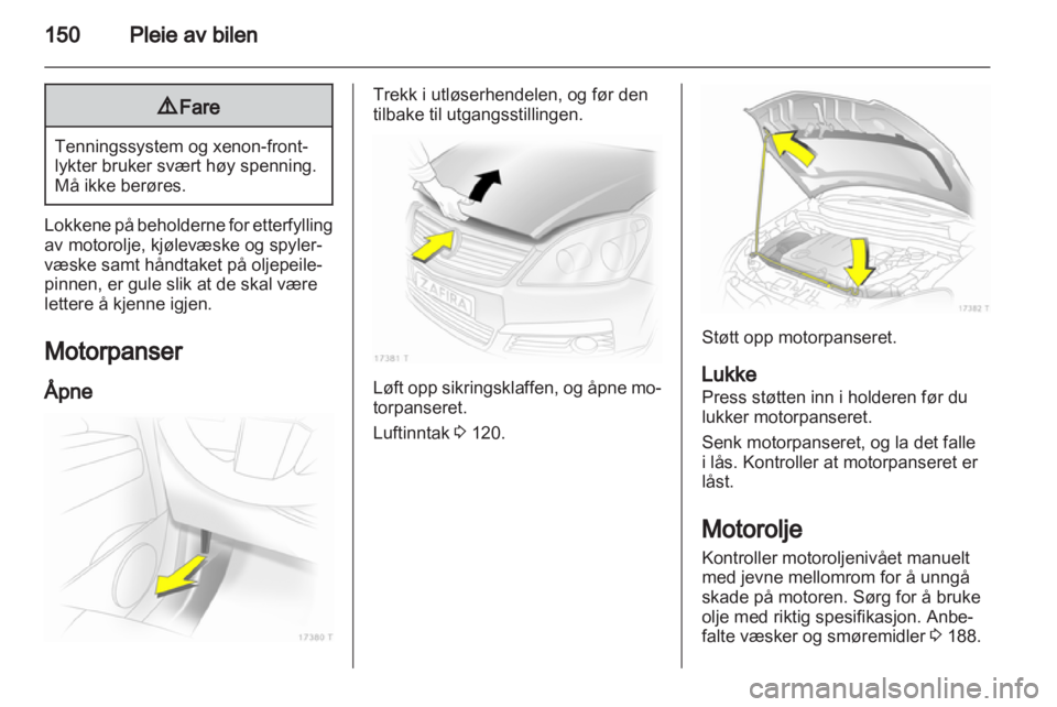 OPEL ZAFIRA 2012  Instruksjonsbok 
