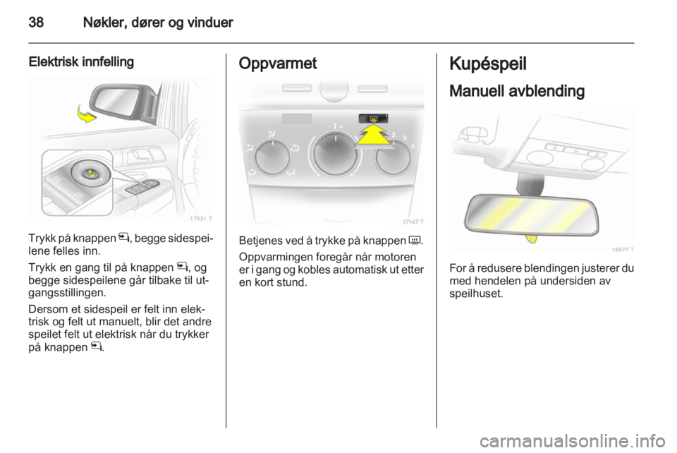 OPEL ZAFIRA 2012  Instruksjonsbok 