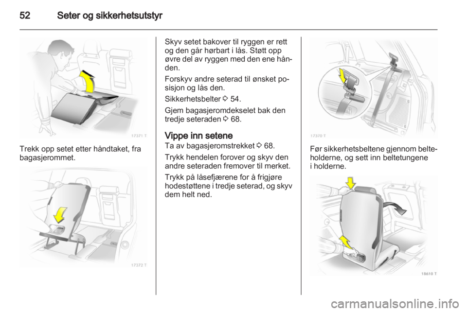 OPEL ZAFIRA 2012  Instruksjonsbok 