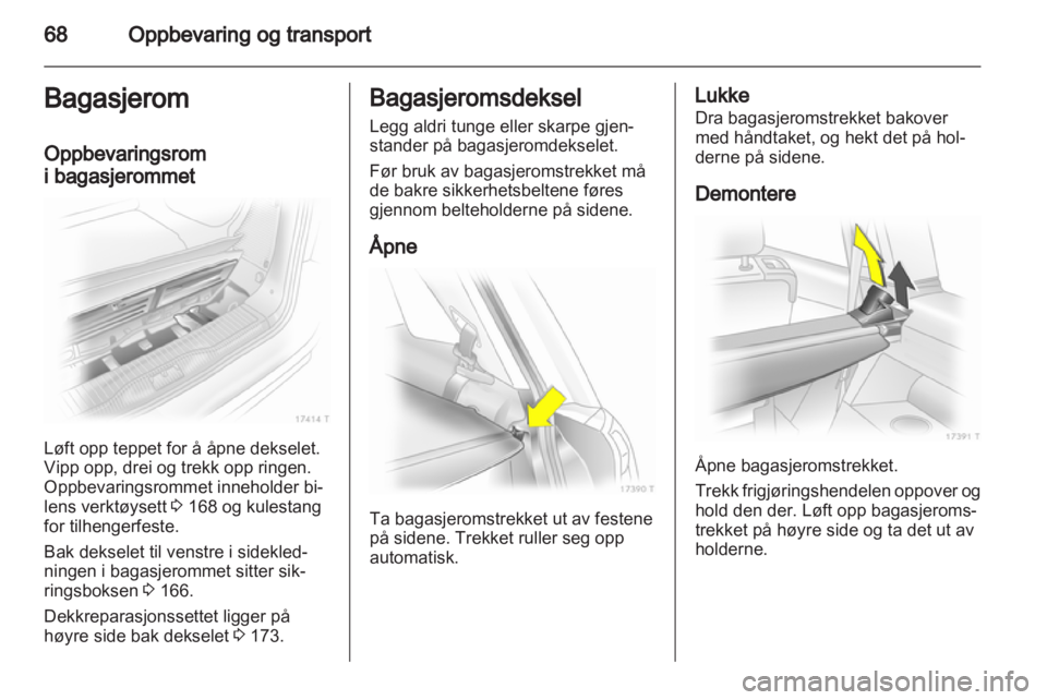 OPEL ZAFIRA 2012  Instruksjonsbok 