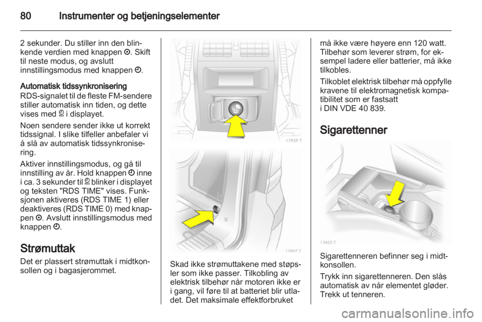 OPEL ZAFIRA 2012  Instruksjonsbok 